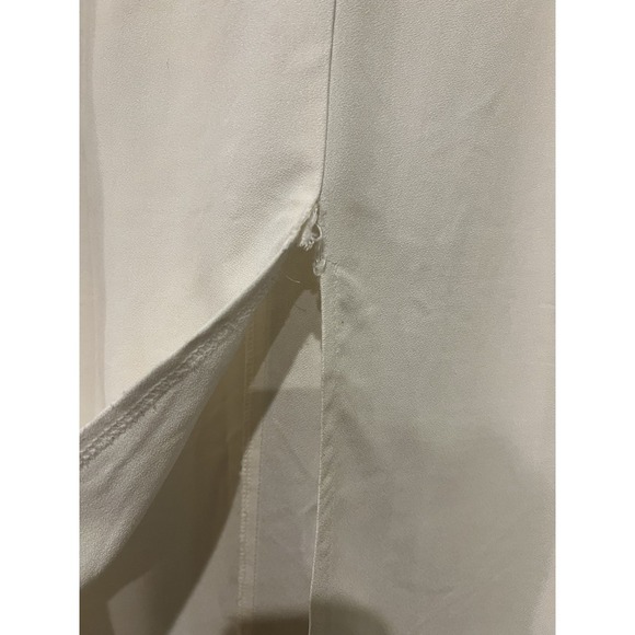 Xtrmz Vintage White/Ivory Lace Button Front Short Sleeve Mock Neck Dress Wedding - Picture 7 of 10